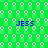 Green background with white circular patterns and four blue 'JESS' text instances arranged in a