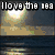 Four pixelated display 'I love the sea', 'I love the sky', 'love the world', and a blank space with text overlays