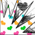 Animated icon with black heart shapes, colorful hearts, and text changing from 'BEAT of my heart' to 'I know you felt it at the'.