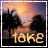 A four- shows a sunset landscape with trees and text that changes across to form 'take me there' plus a heart symbol