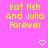 Yellow text 'Eat Fish And Julia Forever' on pink background with white pixel hearts, one gray rectangle partially obscuring bottom-right corner.