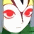 A 48x48 pixel animated buddy icon featuring a stylized anime character with red eyes and yellow hair on the left, paired with text reading "Anime IM" and "COM" on a black background to the right.