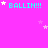 A static image with a bright pink background displaying repeated cyan text "BALLIN!!!" surrounded by small white and light purple stars.
