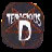 A 48x48 pixel animated buddy icon split into two frames showing a textured circular logo with "TENACIOUS D" text and a green background with "Original Icons .com" text.