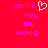 A static pixel art image with a bright red background displaying text and symbols in purple and white.
