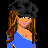 Pixel art contact sheet showing three frames of an animated icon with a woman in blue top, black hat, and brown hair alongside partial body views and pink text reading "Hottie In Love With Horses".