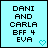 Pixelated text on light blue background with cyan heart symbol in bottom right corner.