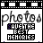 identical pixelated icons featuring 'photos' text above a purple banner reading 'SAVE THE BEST MEMORIES', with filmstrip borders and subtle animation changes