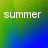 A four-quadrant displays pixelated text on a green-to-blue gradient background with no visible animation changes