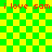 Green and yellow checkered background with red text repeating 'i love sam' at top and bottom, featuring a faint pixelated heart shape in the center-right.