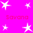 A static image with a bright pink background featuring white star shapes and repeated red text "Savana" in four positions.