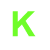 Six distinct colored letters arranged in two above a black underlined text label on white background