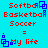 Pixelated text lists sports terms above equals sign and 'My life' below, with blue square icons on a cyan background.