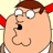 Four-frame contact sheet of Peter Griffin from Family Guy showing different facial expressions and poses across sampled frames.