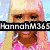 six pixelated images showing a blonde woman, pink lips, and text overlays including 'HannahM365', 'loves', 'lady gaga', and 'nicki minaj'