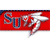 Red rectangular banner with blue 'SU' text on left and white stylized 'S' on right, bordered by dark blue top edge and light gray bottom edge.