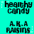 Pixelated text and star graphics on a cyan background, with alternating visible and blurred states across repeated