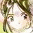 A 48x48 pixel buddy icon featuring a split composition with an anime-style character on the left and text elements on the black right side, displayed as part of a contact sheet.