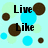 Light blue background with scattered brown, light green, and cyan circles; black text reads "Live Like No Tomorrow" in four segments across the image.