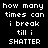 Black background with white pixelated text arranged in two , each containing identical repeated lines of text