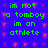 Green pixelated text on a blue background with pink speckles reads "im not a tomboy im an athlete" in two identical vertical