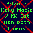Static digital image with green text on dark blue background, overlaid by red X-shaped pattern