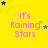 Yellow background with pink text reading "It's Raining Stars" and scattered blue, gray, and yellow stars in various positions.