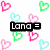 Static image with black text blocks on white background surrounded by pink, green, and light blue heart outlines.