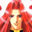 Pixelated figure with long red hair, light skin tone, and yellow top against white background.