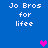Blue background with white pixelated text "Jo Bros for lifee" repeated four times and three pink/purple hearts in different positions.