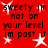 Red background with black text repeating 'sweety im not on your level im post it' and white star shapes scattered throughout the image.