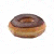 Two donuts on white background, pink and black with text 'MMM', 'KRISPY', 'KREME' in various color combinations