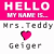 Static pixel art buddy icon with pink and white color scheme featuring text, a heart symbol, and stylized lettering.
