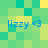 Blue text 'lizzy <3' appears four times on a green and yellow pixelated background with no visible animation changes.