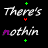 Pixelated text 'There's nothin' with colored symbols above and below, changing across three on a black background