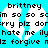 Pixelated text in white speech bubbles on cyan background with repeated phrases like 'im so so sam' and 'hate me ily'.