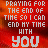 Red background with pixelated text reading "PRAYING FOR THE END OF TIME SO I CAN END MY TIME WITH YOU" and animated yellow-orange highlights on the word "YOU".