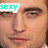 A four- shows a person's face with the word 'sexy' in different colors and positions