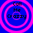 Four identical circular icons with pink concentric rings on a blue background, each containing black text reading 'Call Me Crazzy' in pixelated font.