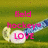 Pixelated image with green background, pink text reading "field hockey love," and a hockey stick with a puck.