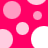 A static pattern of pink and white circles on a bright pink background with no visible text or animation.