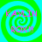 Four identical spiral-patterned icons with green and cyan colors, each displaying 'KAYLIN ROX!!!' in pink text.