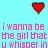 Two red pixelated hearts float above pink pixelated text on a light blue background.