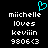 Pixelated text and a cyan heart symbol on a black background, with identical left and right text blocks.