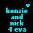 Pixelated cyan text on black background with animated heart and starburst symbols above the text.