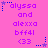 Pixelated text and symbols on a pink background with blue star accents, showing repeated phrases in purple font.