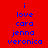 Blue pixelated text on red and black backgrounds with four distinct color variations of the phrase "i love cara jenna veronica".