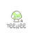Pixelated green mushroom-shaped icon with gray stem and base, positioned above stylized 'teever' text on white background.