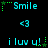 Pixelated cyan text and symbols on black background with green star accents, arranged in repeating
