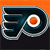 Pixelated static icon featuring a stylized dark blue 'P' and circular orange-and-white emblem on an orange background with black lower section, framed by silver border.